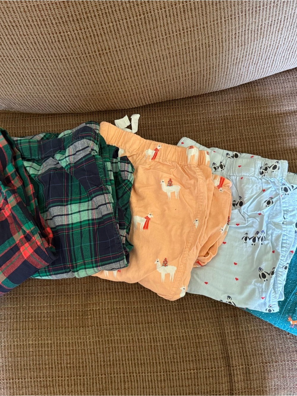 J. Crew Factory Flannel Lounge Pants - lot of 5, size L